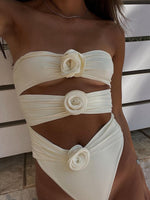 Load image into Gallery viewer, Darcy Floral Bandeau One-Piece
